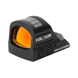 Holosun 407C X2 - 2 MOA Red Dot Solar Powered Reflex Sight